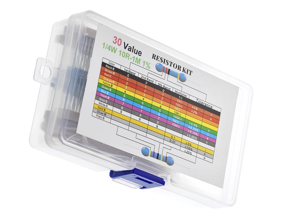 電阻套裝 Resistor Box - 30款常用電阻值 1/4W金屬膜