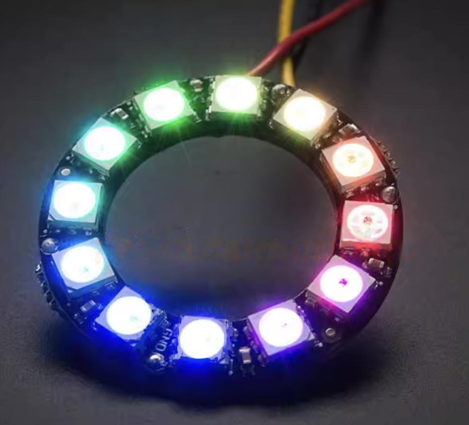 LED Ring 12位彩色燈環圈(杜邦母頭) NeoPixel Ring12 WS2812 5050RGB