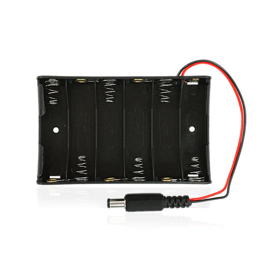 6 X AA電池盒 (帶DC插頭) 6 X AA Batteries Holder