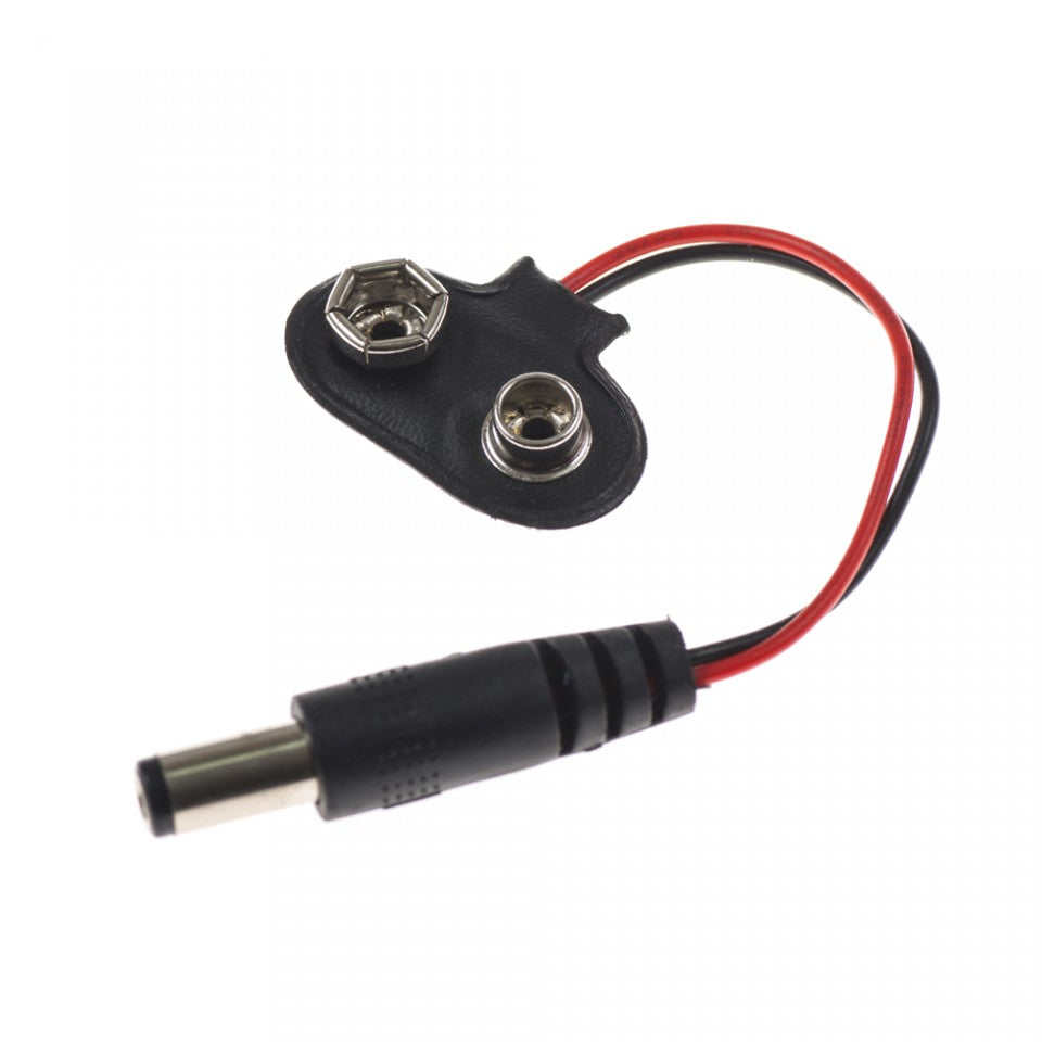 9V 電池轉5.5mm 插頭 9V battery to 5mm Jack