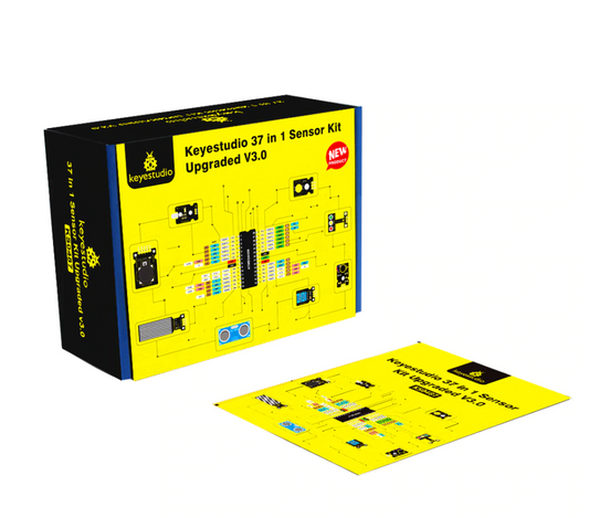 Keyestudio - 37 in 1 Sensor Kit Upgrade V3.0 +Gift Box for Arduino starter Kit W/37 projects Tutorial/STEM Kids programing