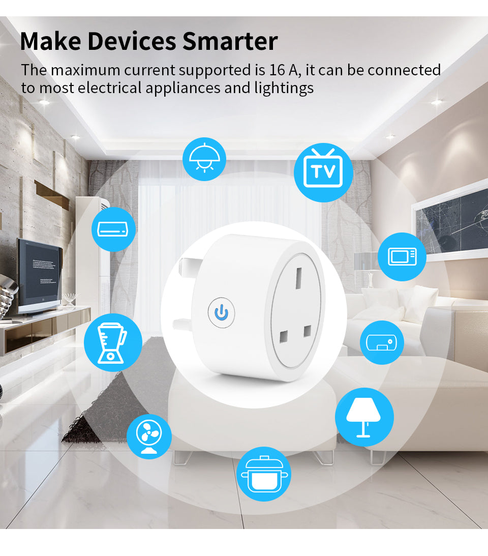 IoT HomeKit 13A 智能插頭開關 (香港/英國插頭)