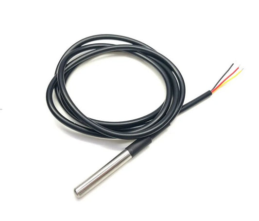 防水型 DS18b20 溫度感測器 帶不鏽鋼探頭 100cm