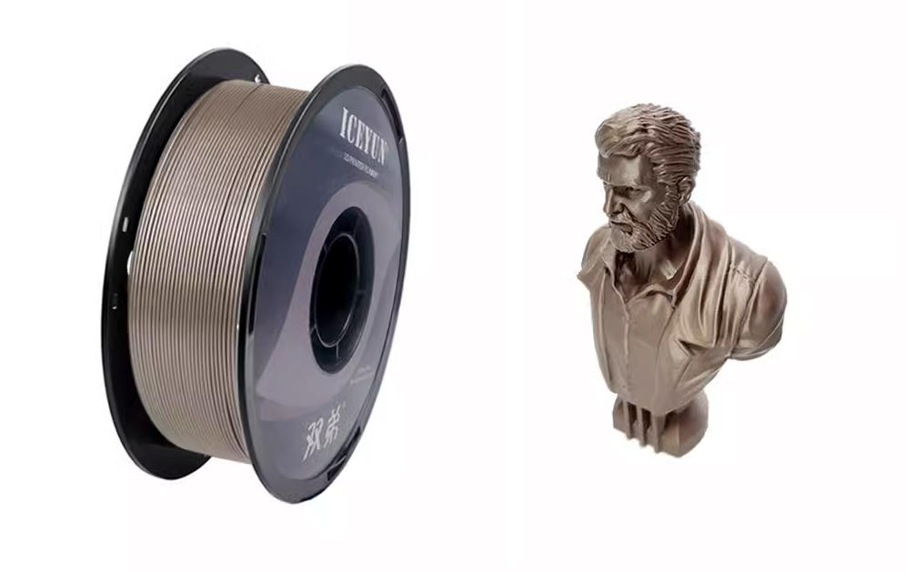 Silk-PLA  Metallic texture 3D Printing Filament 