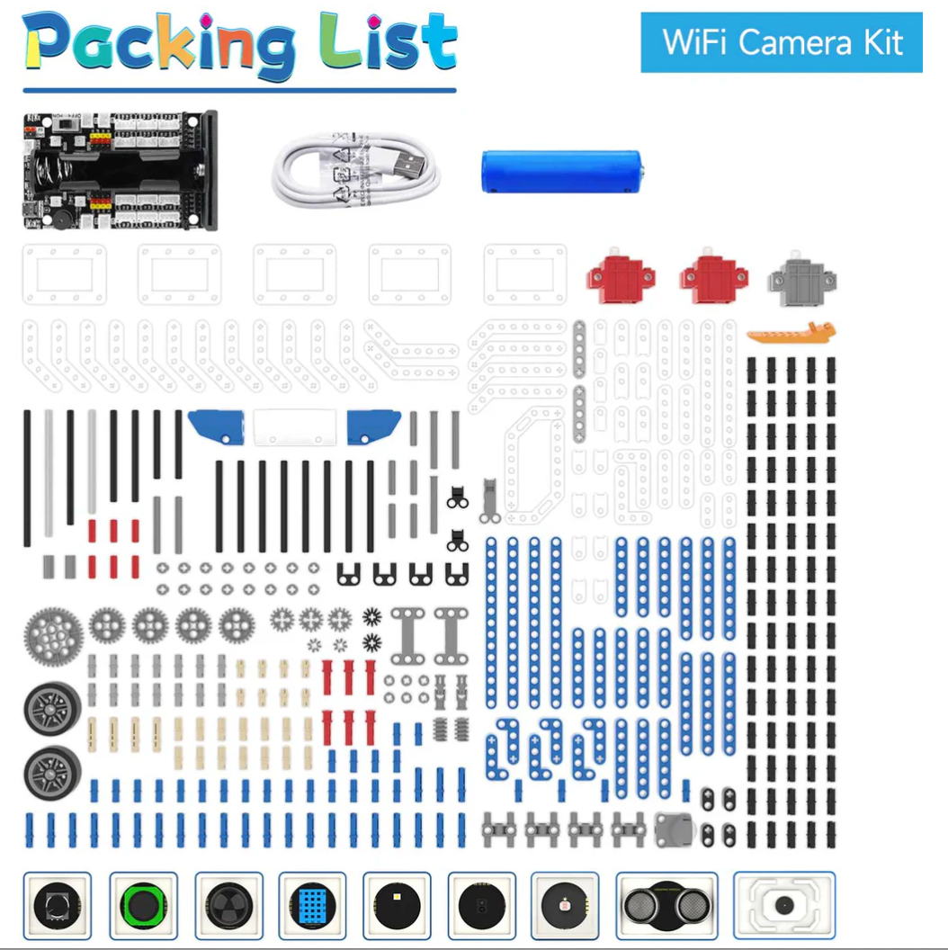 Yahboom 建築系積木套件 16 in 1 Building:bit Super Kit for Micro:Bit