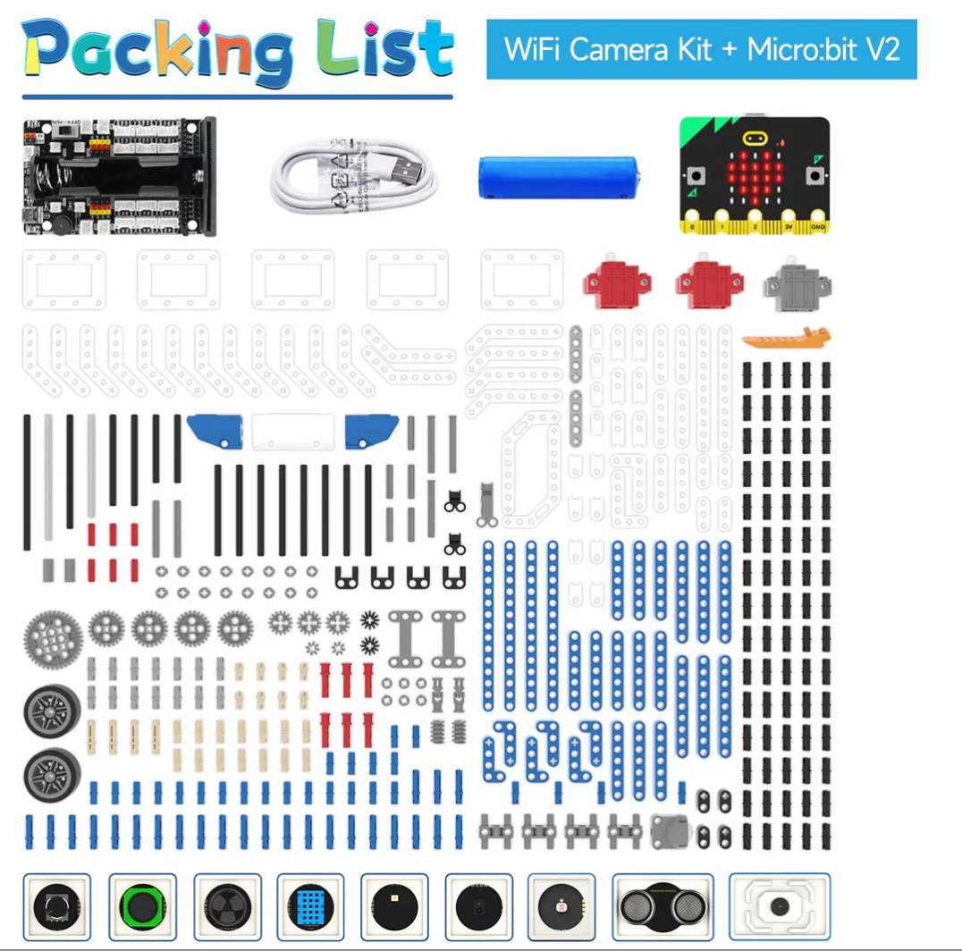 Yahboom 建築系積木套件 16 in 1 Building:bit Super Kit for Micro:Bit