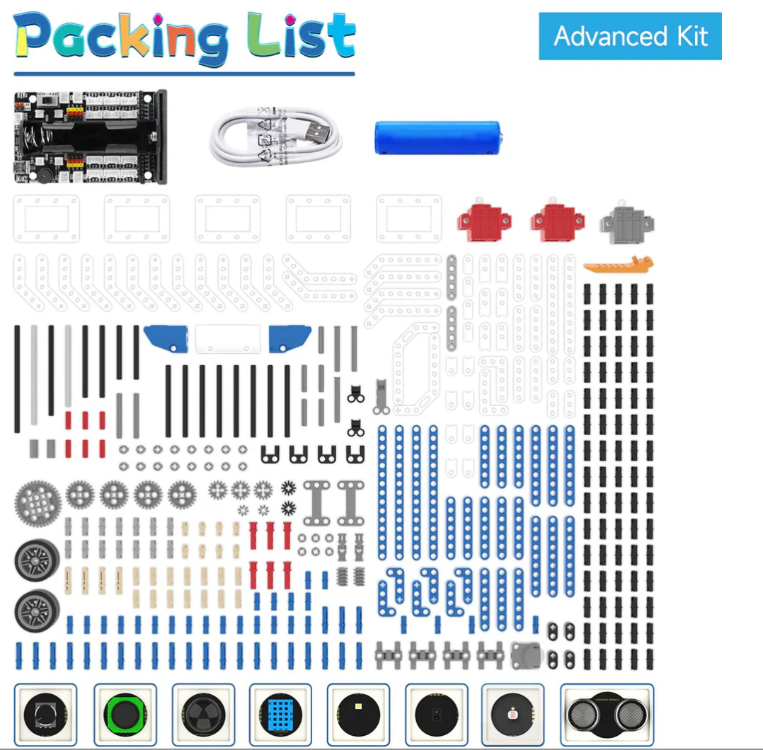 Yahboom 建築系積木套件 16 in 1 Building:bit Super Kit for Micro:Bit