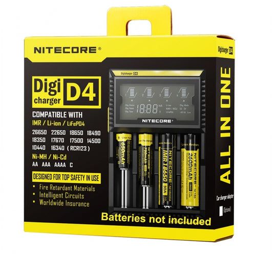 NITECORE D4 Charger Smart Fast Charger (18650 / 14500 / NiMH Charger)