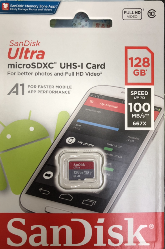 Sandisk Ultra MicroSDXC A1 UHS-I 記憶卡 128GB 100MB/s Class 10