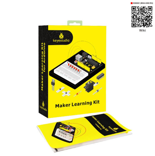 Keyestudio - Maker Learning kit /Starter kit For Arduino Project W/Gift Box+User Manual +1602LCD+Chassis+PDF(online)