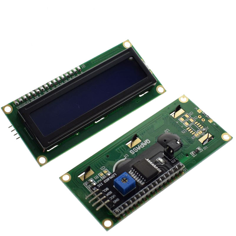 LCD1602 液晶顯示屏IIC/I2C介面 藍屏背光
